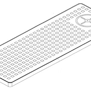 Bandeja con Mojacopas 40 x 22 cm