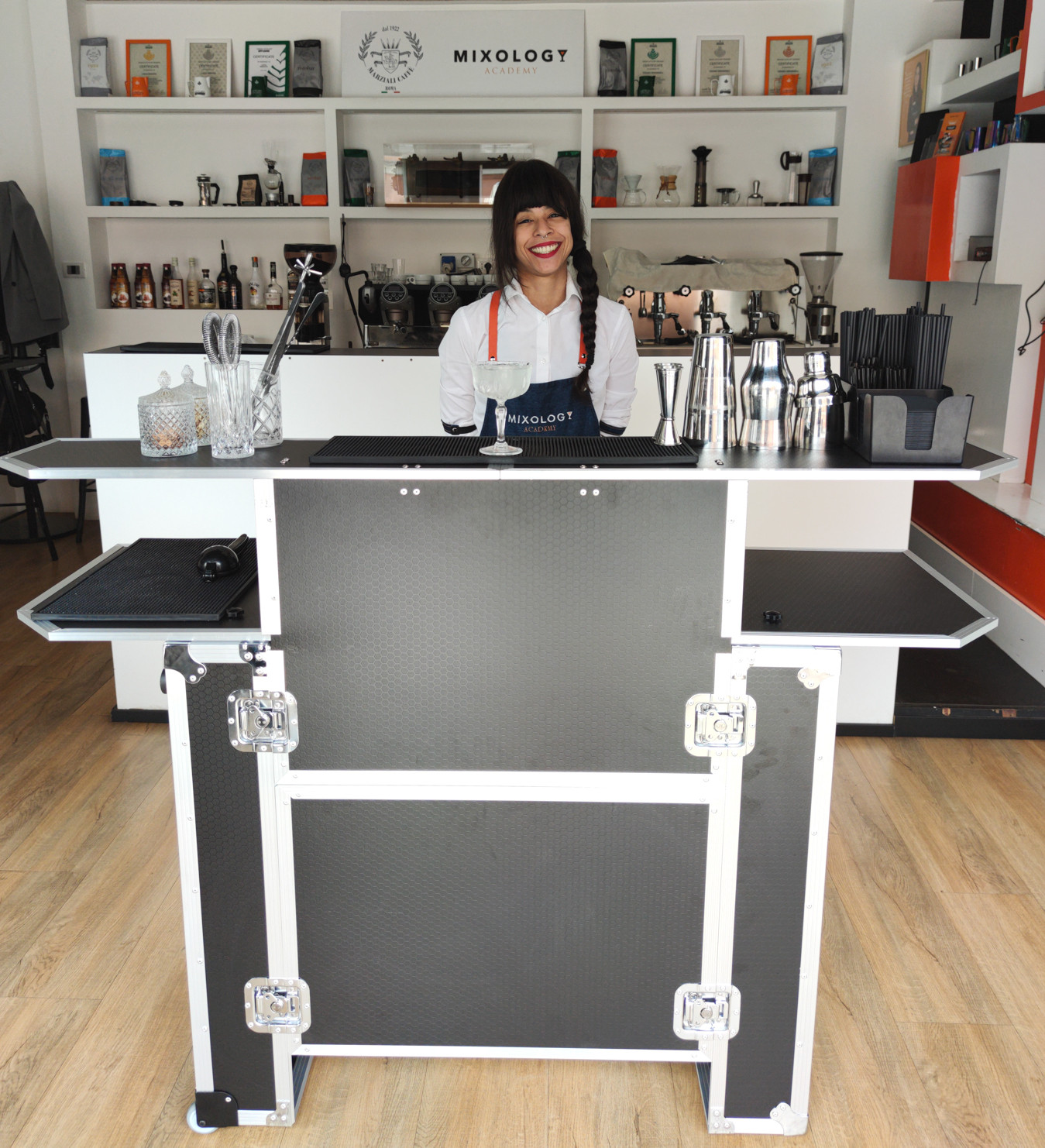 Mostrador Portátil de Bar con Maleta Trolley PRO