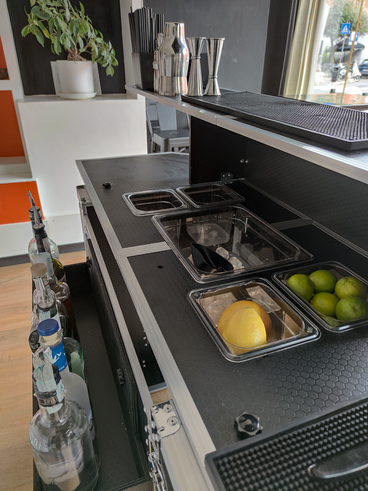 Mostrador Portátil de Bar con Maleta Trolley PRO