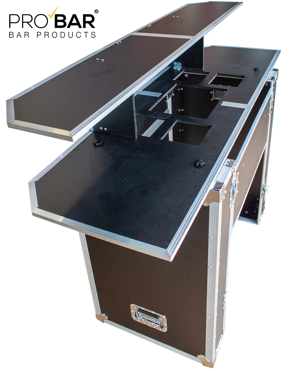 Mostrador Portátil de Bar con Maleta Trolley PRO