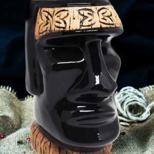 Vaso Tiki Moai Azul