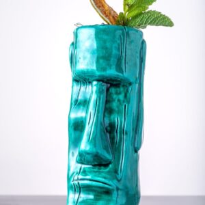 Tiki Tumbler Moai Turchese