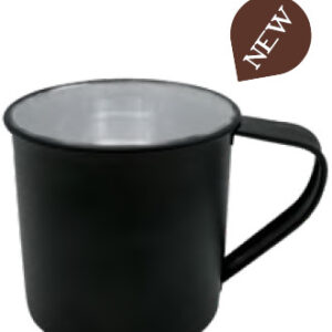 Taza Retro Esamaltada Negra 45cl