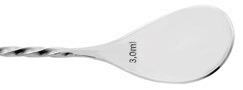 Cucharilla Tridente 45 cm negro