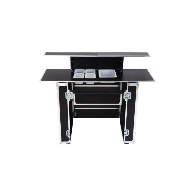 Mostrador Portátil de Bar con Maleta Trolley