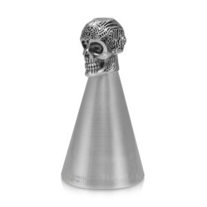 jigger calavera Skull de 90 ml con forma de calavera esculpida y acabado mate