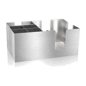 Organizador de barra Angelia Lumian, acero inoxidable