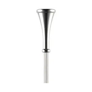 cuchara de bar lisa The Bars de 45 cm con mango redondo sin espiral y cazoleta en gota