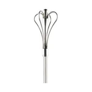 cuchara de bar swizzle The Bars con corona de cuatro arcos y mango redondo liso de 45 cm