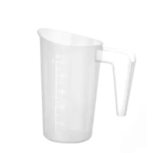 jarra medidora apilable de 50 cl, transparente, con escala en relieve y asa