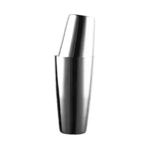 coctelera Boston Luxury de acero inoxidable pulido espejo, tin de 28 oz y half tin de 20 oz con contrapeso