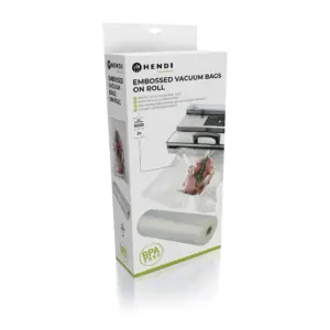 rollo de vacÃo 28 cm gofrado Hendi, caja de 2 rollos de 6 m