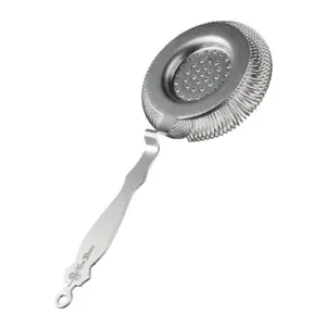colador Hawthorne deluxe vintage de acero inoxidable mate con muelle de 360 grados