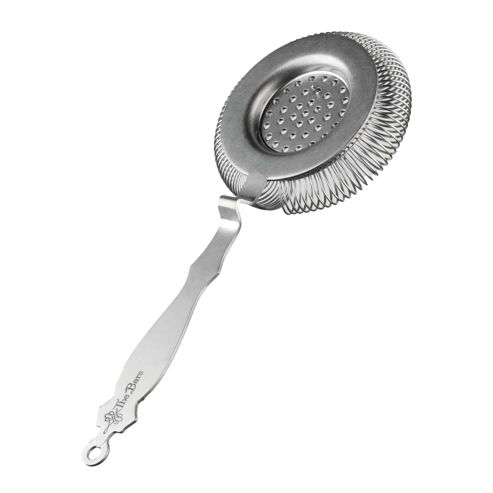 colador Hawthorne deluxe vintage de acero inoxidable mate con muelle de 360 grados