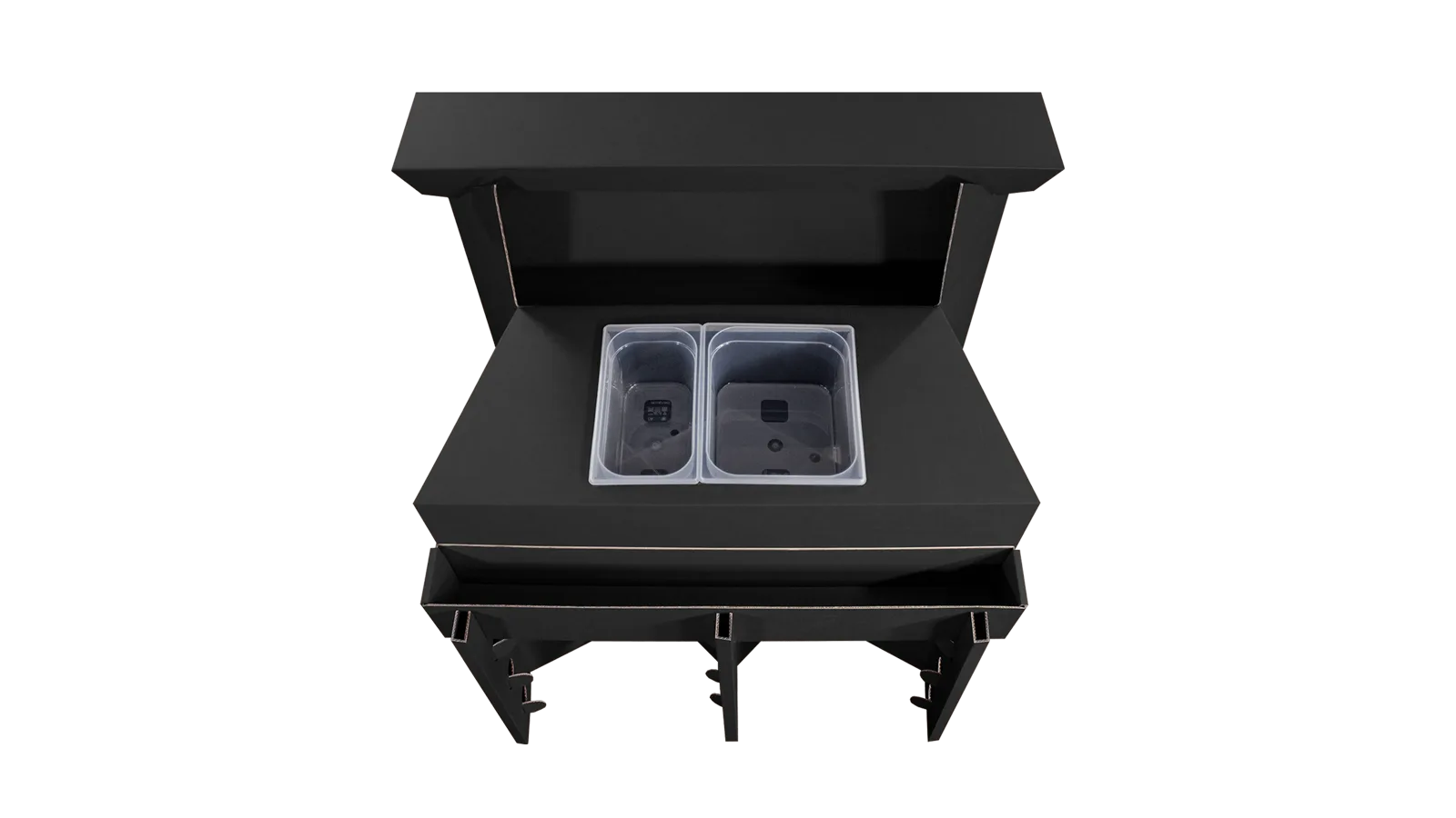 barra portátil Workstation Easy de polipropileno negra